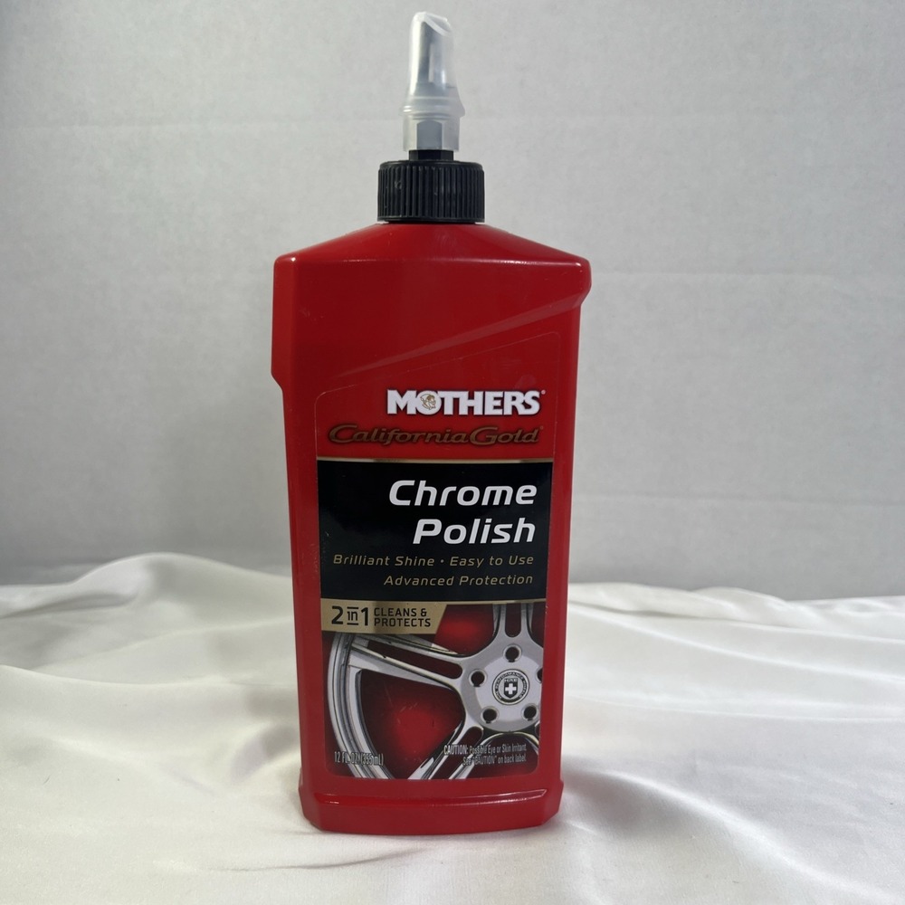 Mothers 05212 California Gold Chrome Polish, 12 oz.